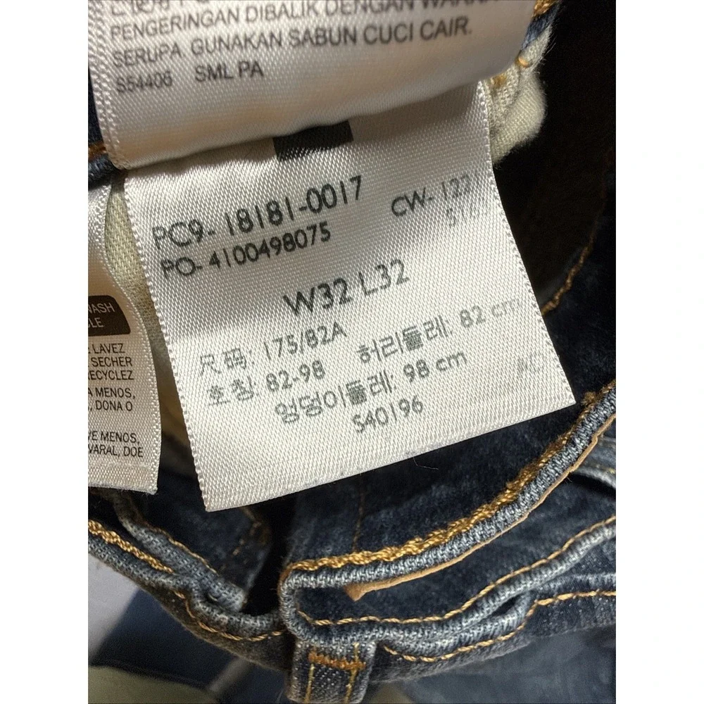 Levi's 541 Jeans Mens 32x32 Blue Denim Cotton Medium Wash Stretch Straight Leg